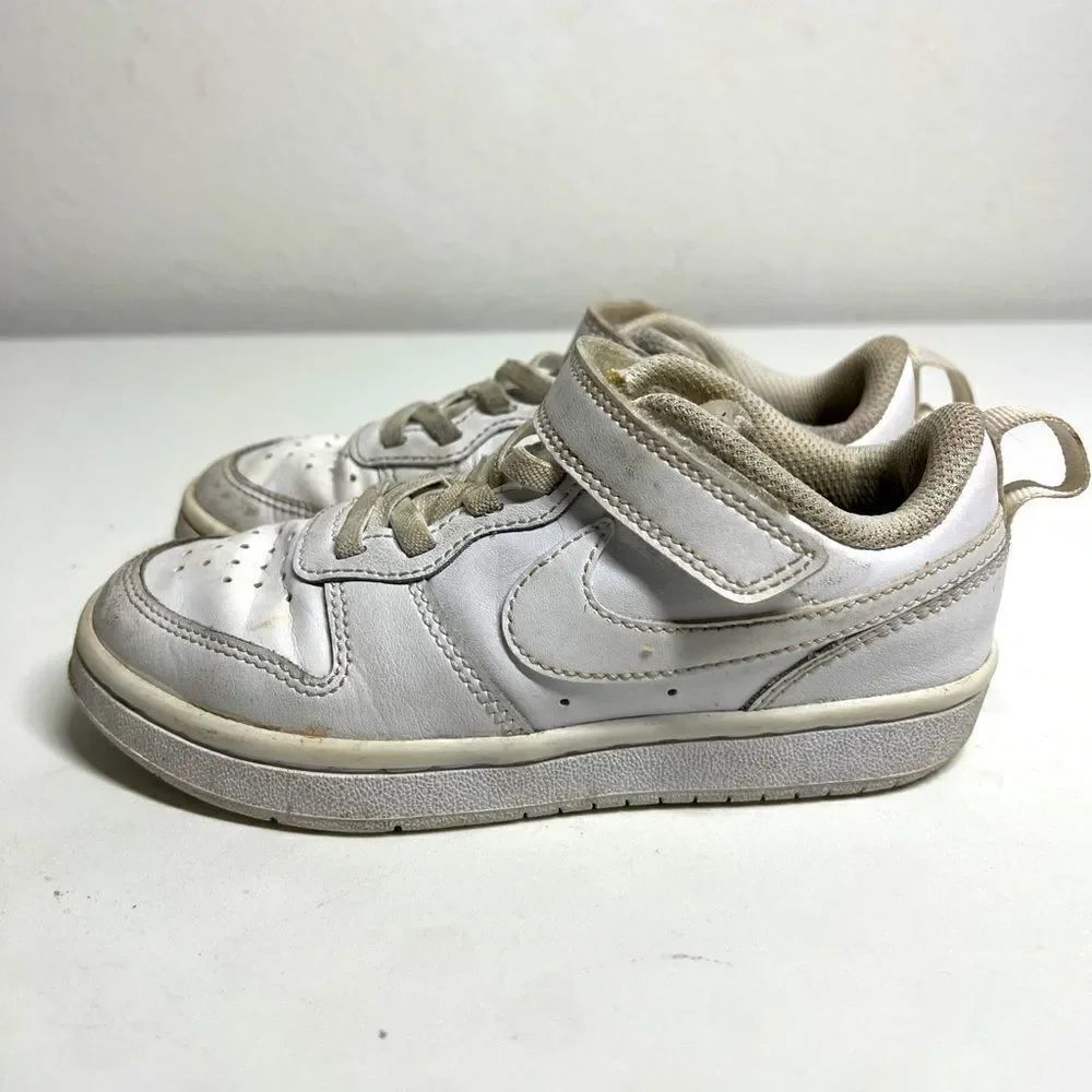 Nike (BQ5451-100) Borough White Kids Size US 12C Athletic Sneakers Shoes